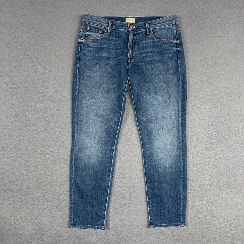 Mother Jeans Womens 30 (Fit 32) Blue Skinny Not Skinny Skies Tomorrow Slim Denim